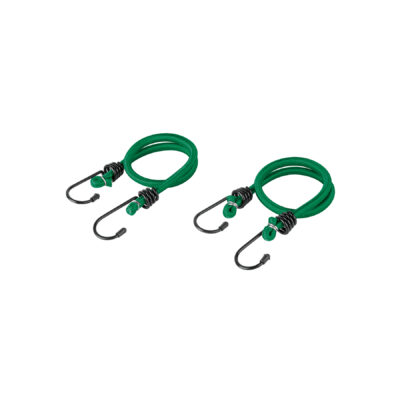 Bolsa con 2 tensores elásticos verdes de 45 cm