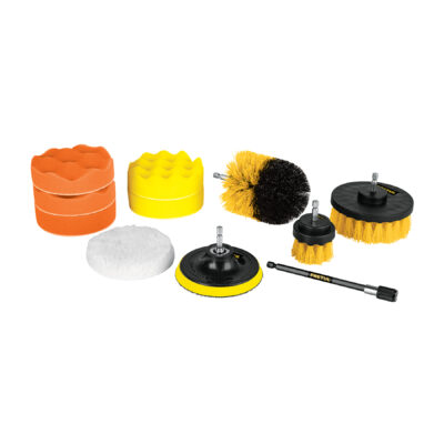 Juego 11 accesorios de limpieza y pulido p/taladro