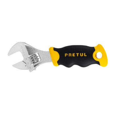 Llave ajustable (perico corto) 5″ cromada con grip