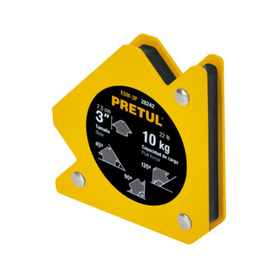 Escuadra magnética p/soldar, 3″, capacidad 10 kg