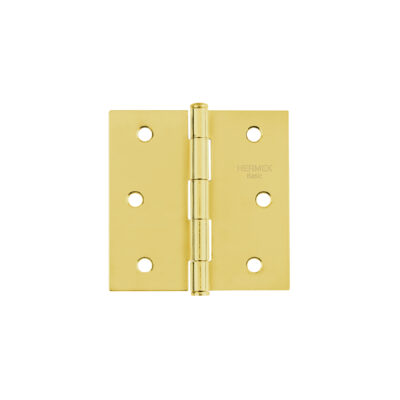 Bisagra cuadrada 3″, latonado, cabeza plana