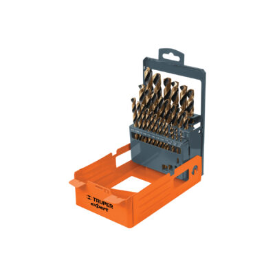 Juego de 29 brocas HSS para metal en estuche