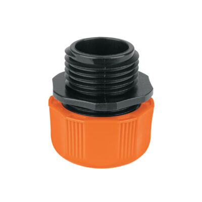 Conector 1/2″ macho de ABS con tuerca de ajuste manual